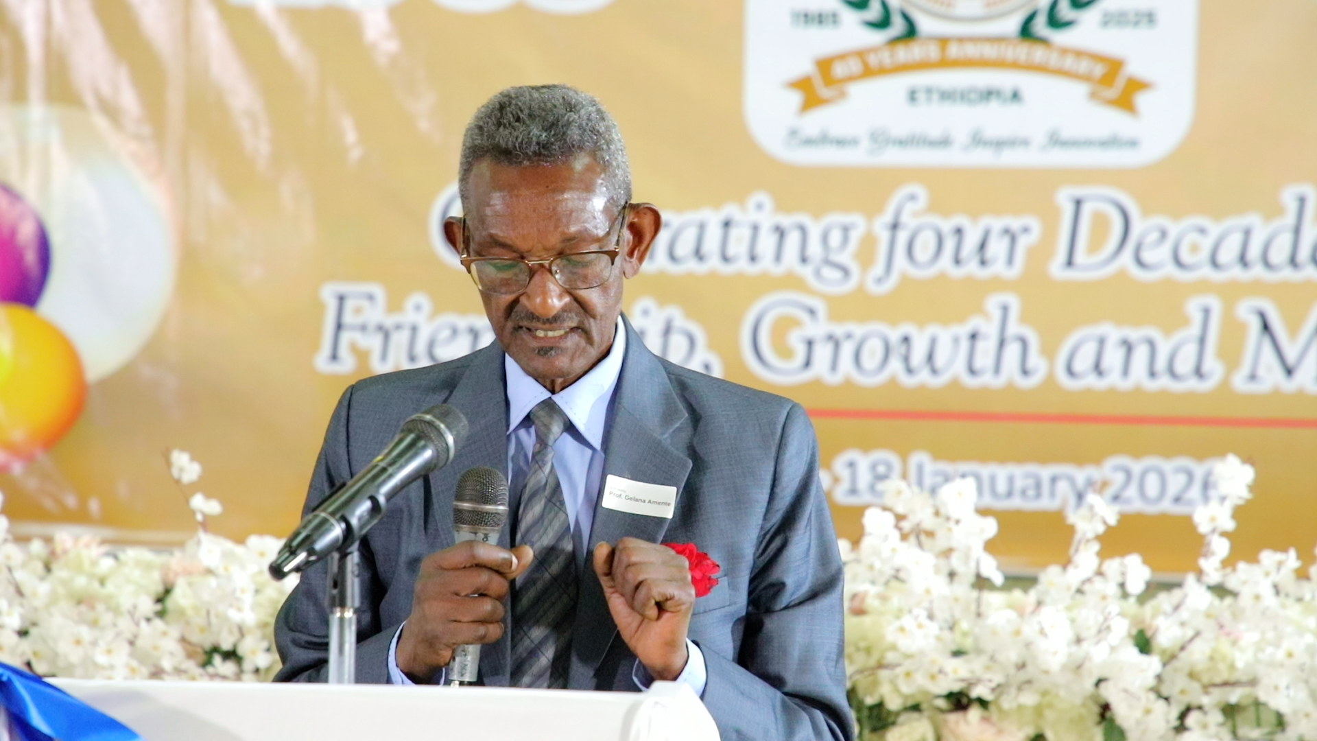 Day 1 – Guest of honor Prof. Gelana Amente